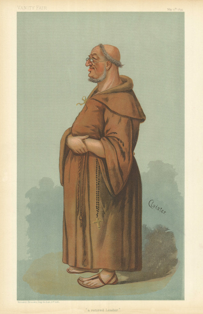 VANITY FAIR SPY CARTOON William Vernon Harcourt 'A retired Leader' Politics 1899